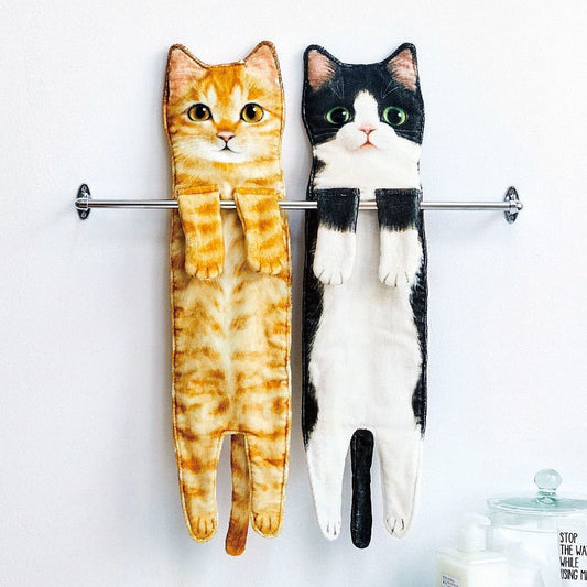 Cat Hand Towels
