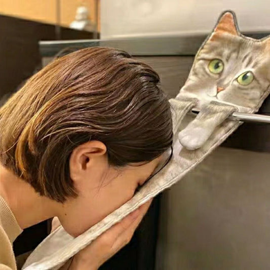 Cat Hand Towels