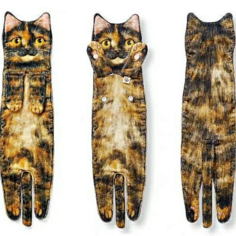 Cat Hand Towels